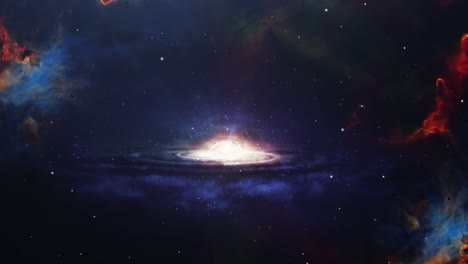 4k galaxy space with star field nebula background