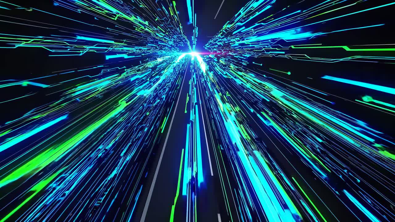 Hyperspeed Digital Tunnel