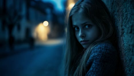 woman alone at night