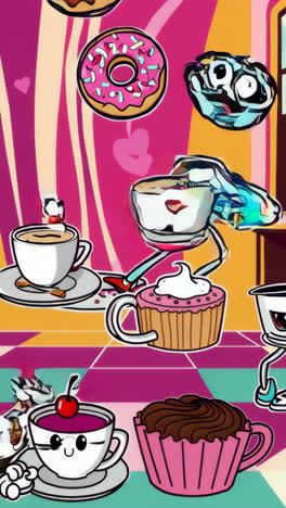 cute cartoon food characters