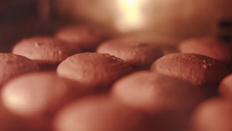 baking cookies in the oven