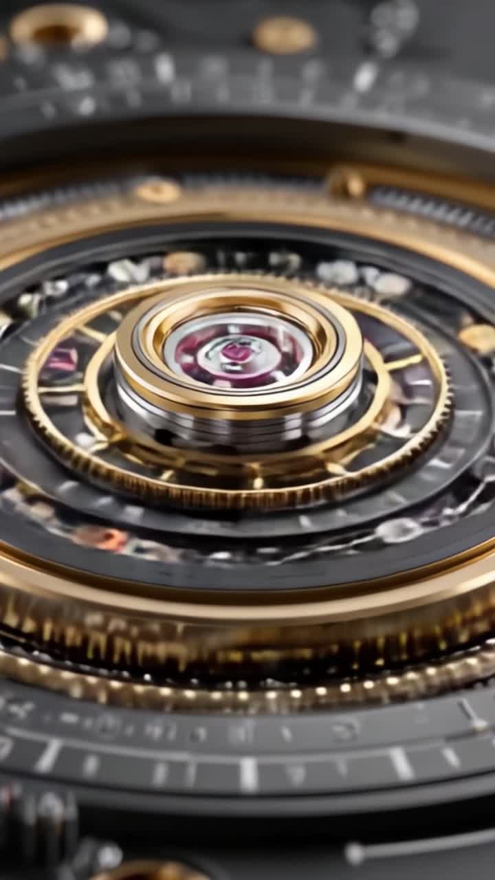 Meccanismo Intricato Rivelato: Un'Esplorazione Ravvicinata di un Sofisticato Movimento di Orologio che Mostra una Lavorazione Squisita e Ingegneria di Precisione.