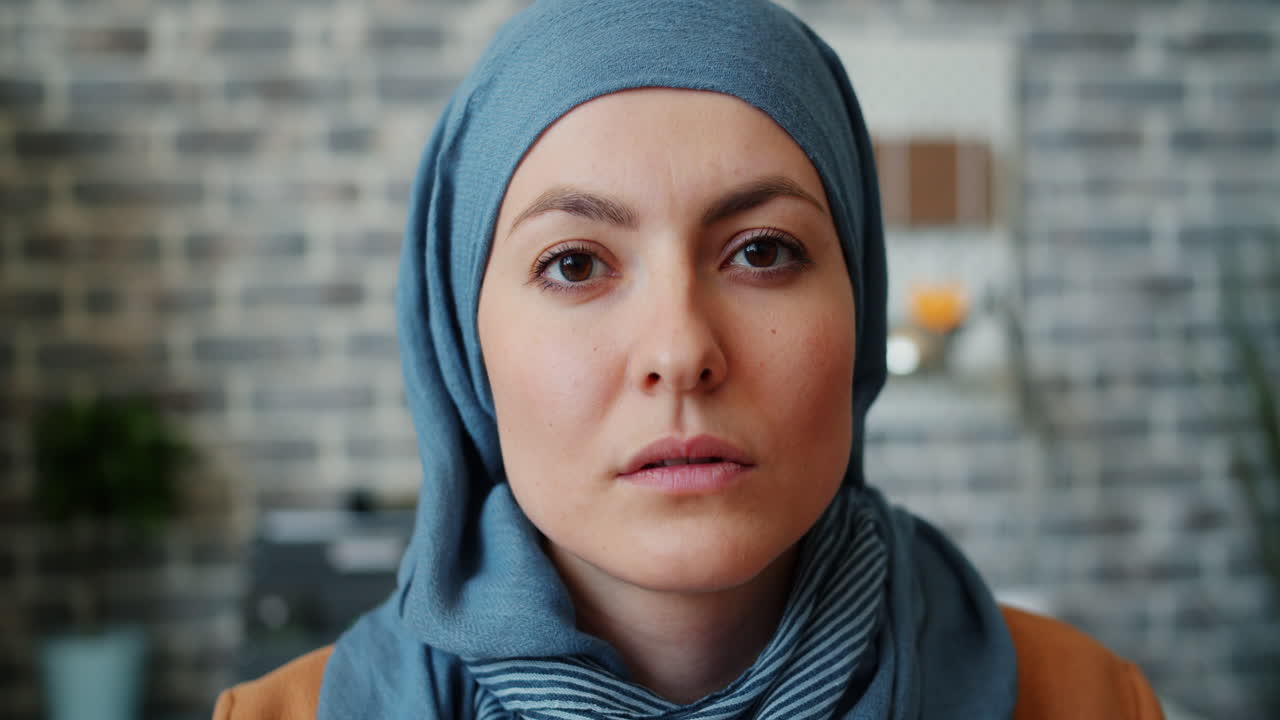 히자브를 입은 여자