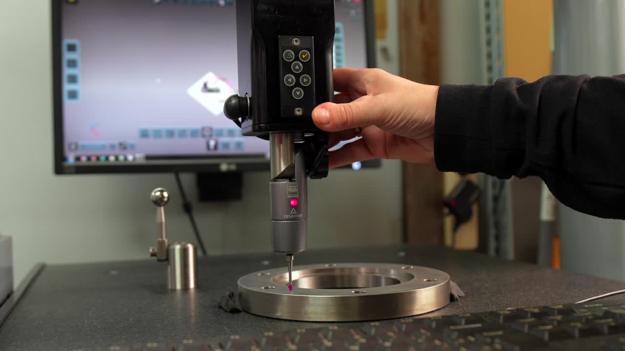 Coordinate Measuring Machine in Operation