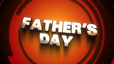 Fathers-Day-text-with-circles-pattern-on-red-texture