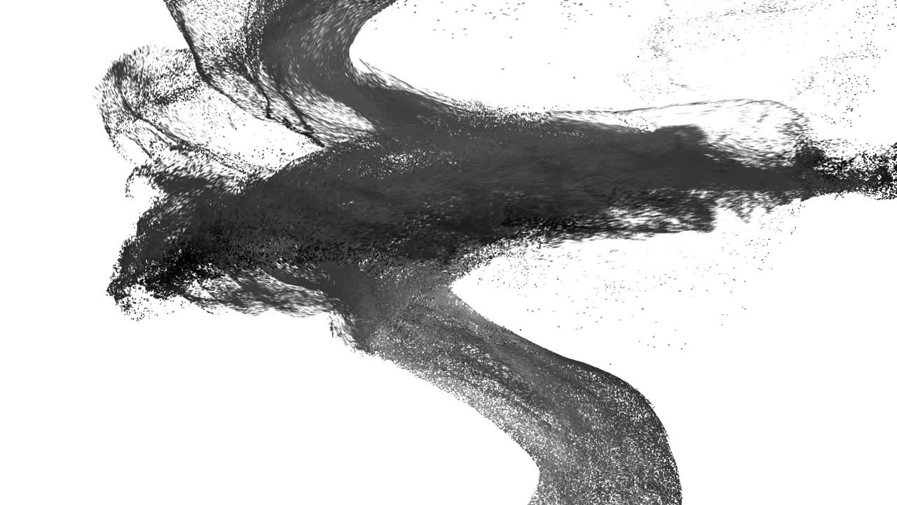 입자들이 소용돌이로 회전합니다.