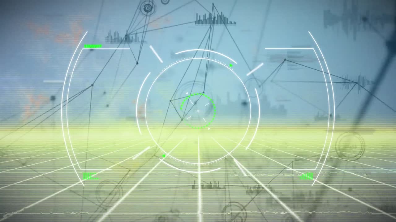 범위 스캐닝과 연결 네트워크의 애니메이션