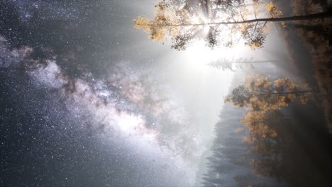 Milky-Way-Galaxy-over-Forest