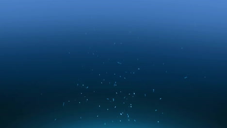 animation of white sparks on blue background