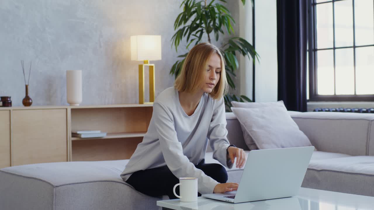 Woman Having a Video Call at Home
