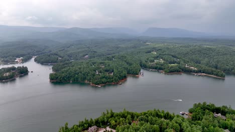 aerial-pullout-lake-james-north-carolina