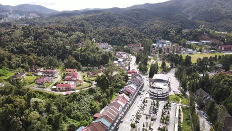 general landscape view of the brinchang district within the cameron highlands area of malaysia