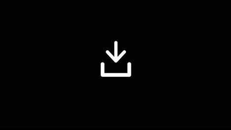 download icon on black background