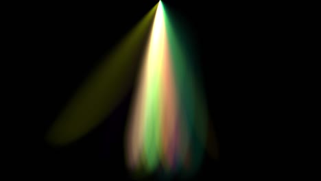 a light shining down
