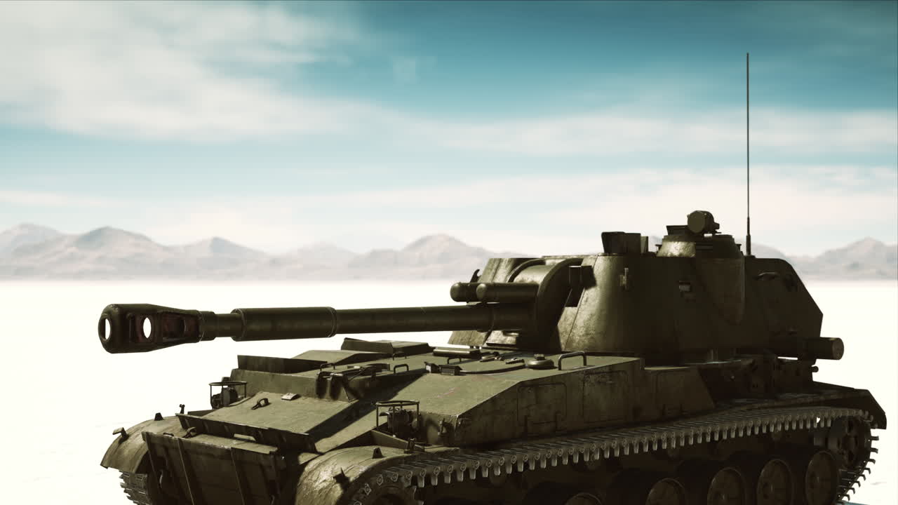 Stridsvagn i den vita öknen