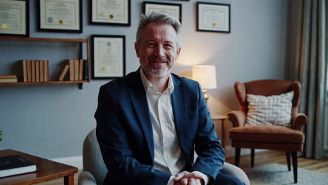 smiling business professional in office setting