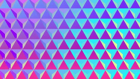 cuadrícula relativa de triángulos que cambian de color