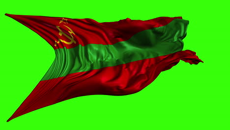 flag of transnistria on green screen