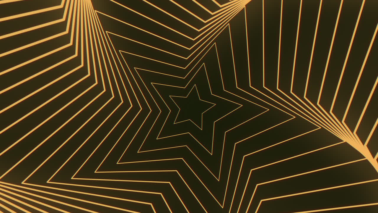 미래의 오렌지색 나선 추상 3d 렌더링 동적 지그자그 패턴