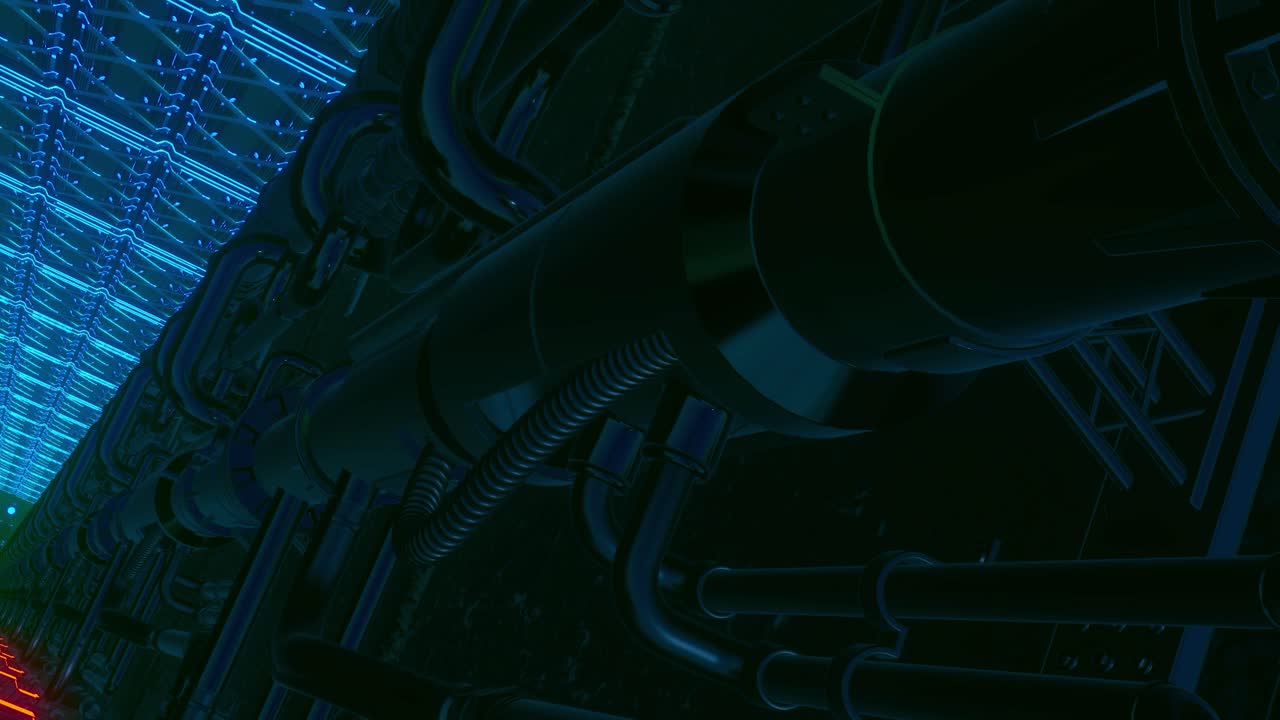 киберпанкский туннель