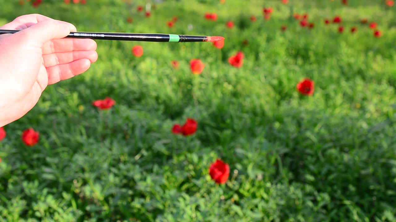 Vi maler tulipaner, surrealisme. Kunstner og blomster