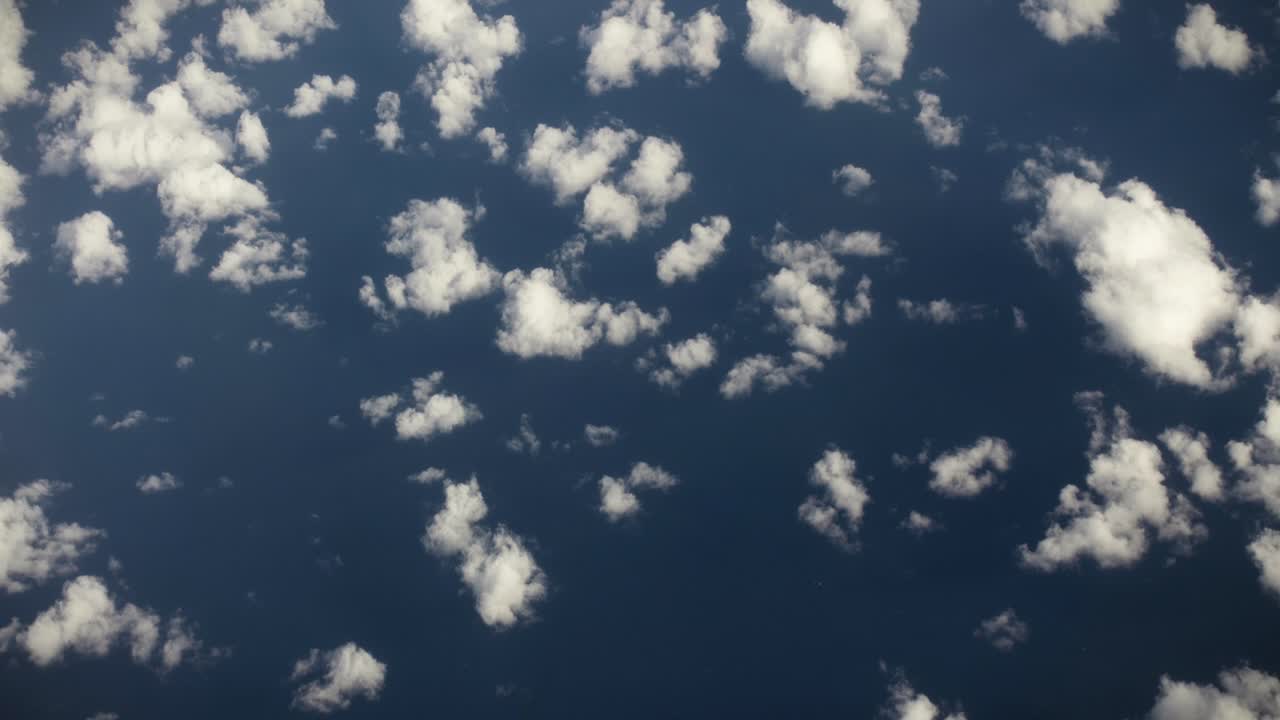 Aerial, view of planet earth from airplane window