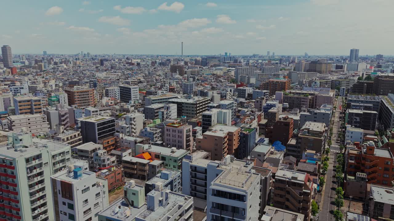 Aerial View of a Dense Cityscape