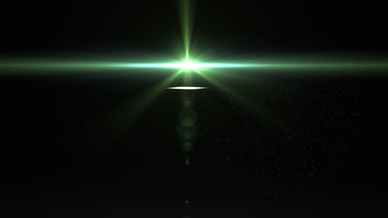 Animazione di scie luminose su sfondo nero