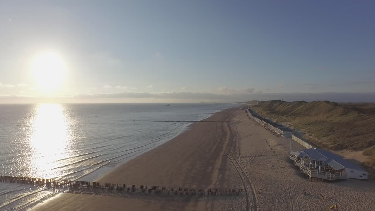Scenic Coastal View with Beach and Dunes