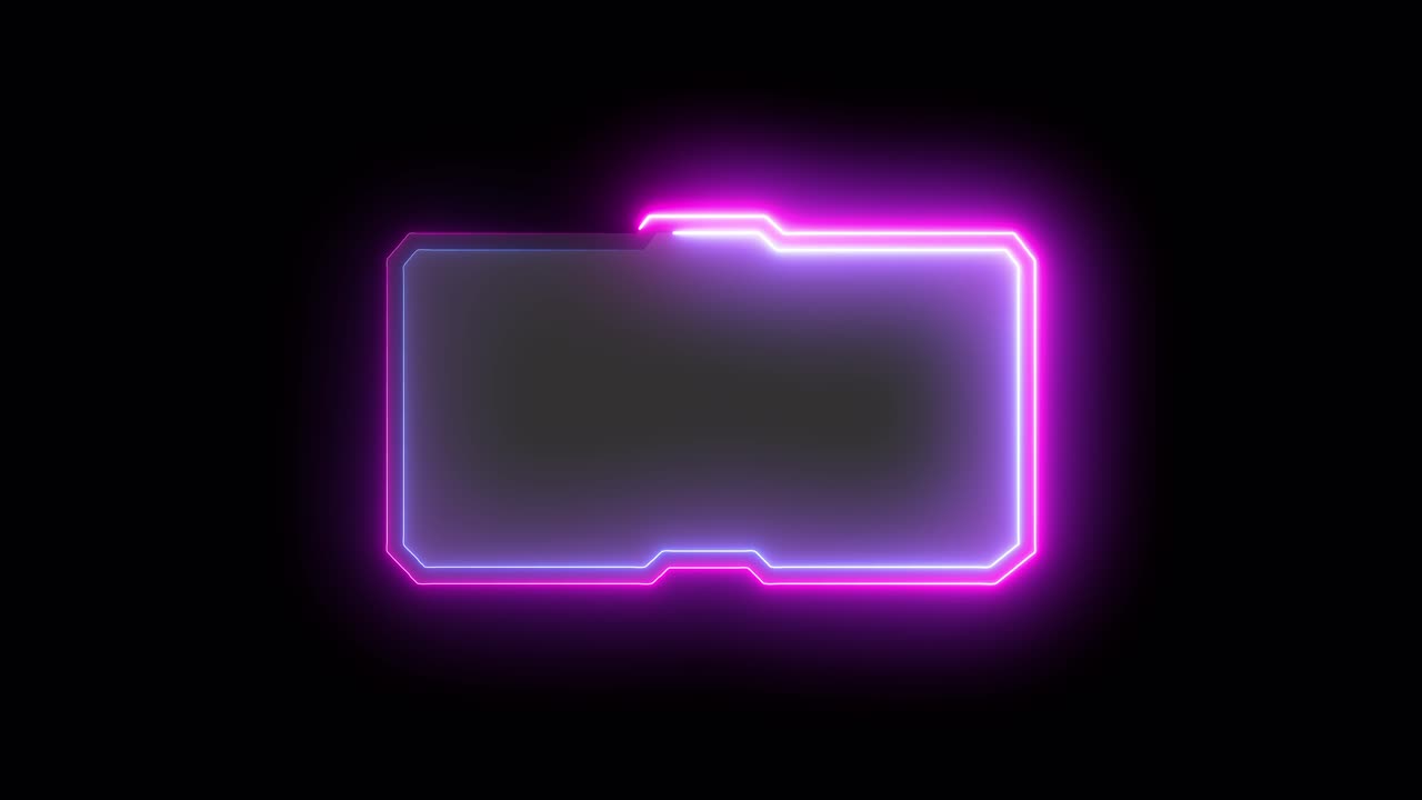 Neon Rectangle Frame
