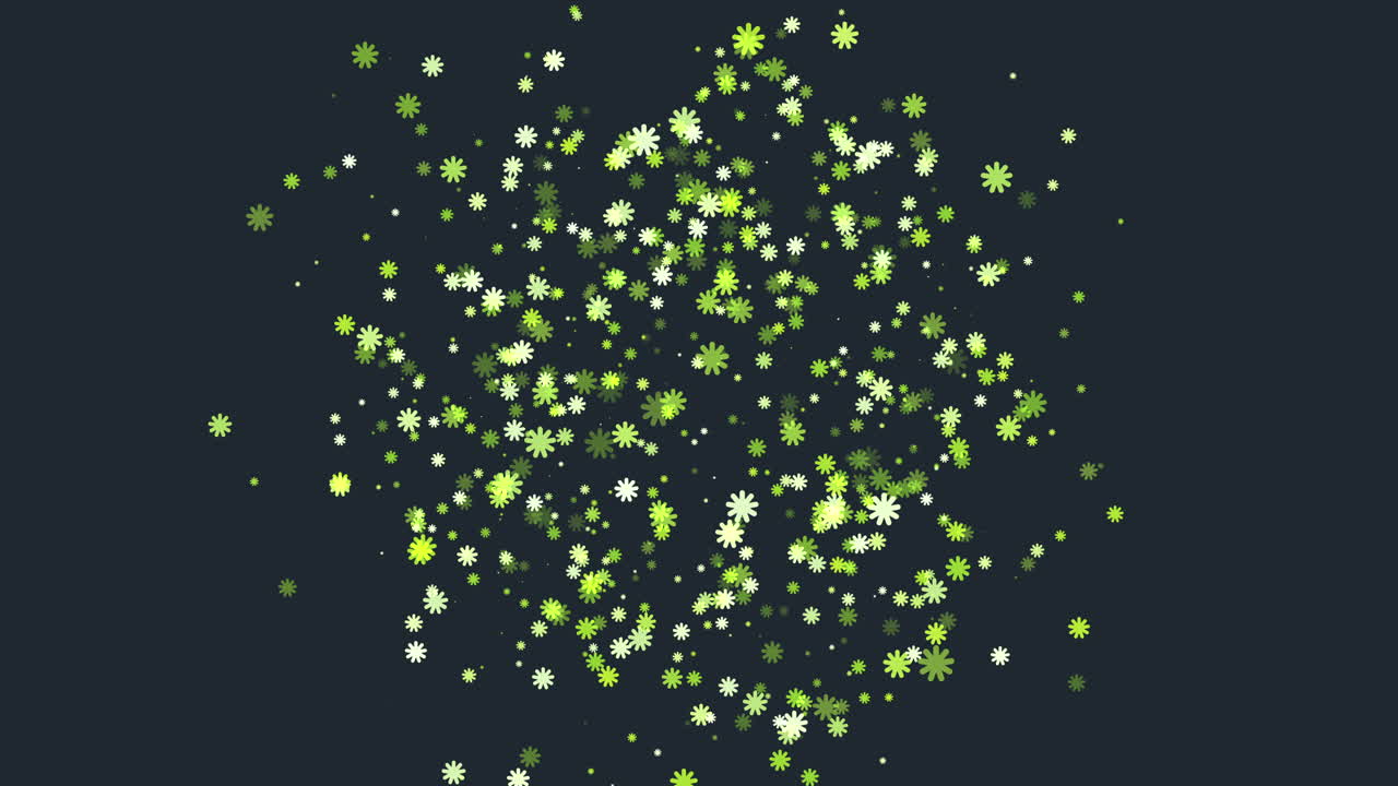 동적 입자 예술: 매혹적인 형식의 활기찬 은 점