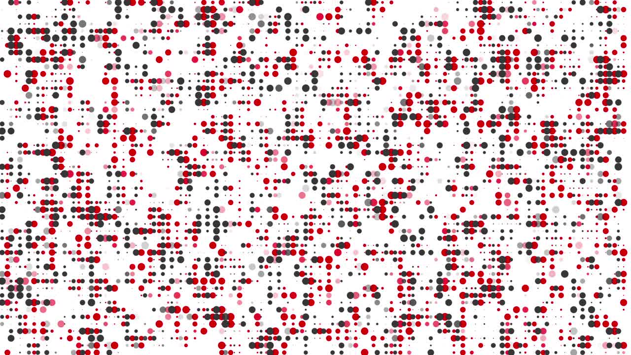4k punto rojo en fondo blanco animación de fondo bucle sin costuras.