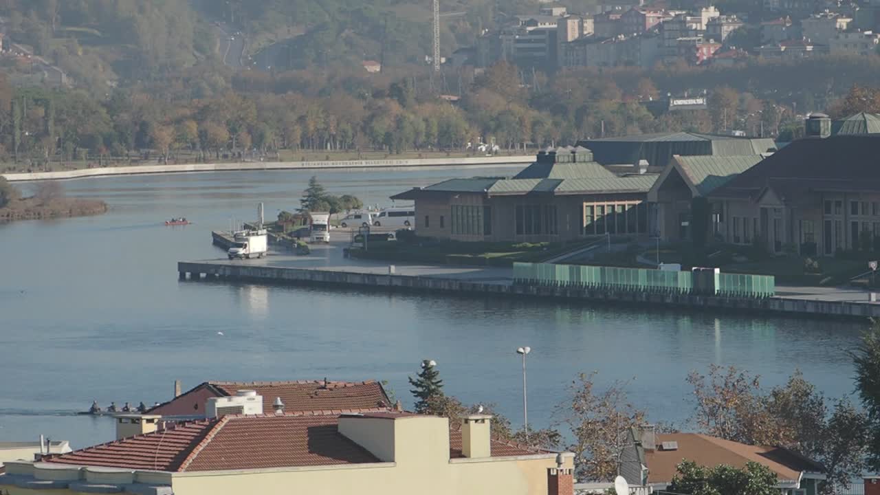 Istanbul Cityscape with River and Buildings