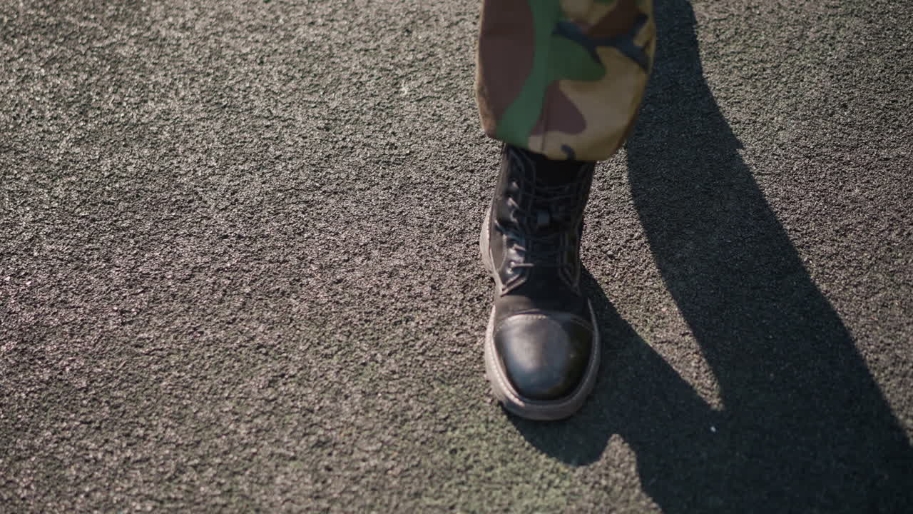 City Soldiers March, Military Personnel Confidently Marching Across City Sidewalks And Roads, Soldiers In Uniform March Purposefully Through Urban Environments Demonstrating Discipline And Focus