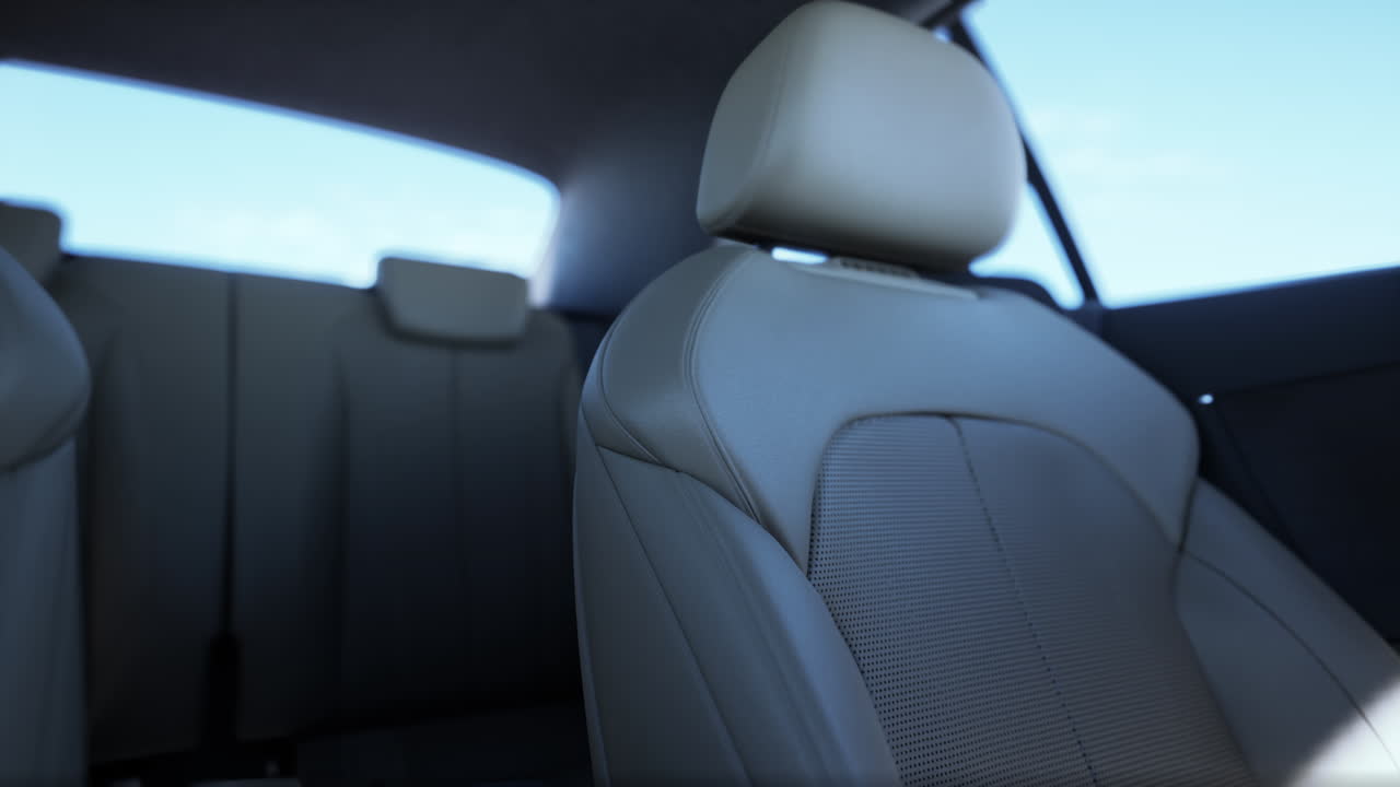 Interior de automóviles de lujo