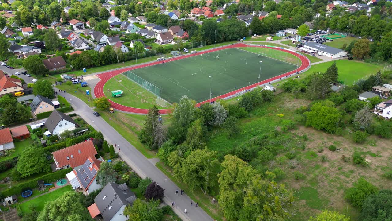 멋진 공중 전망 비행 기단 드론의