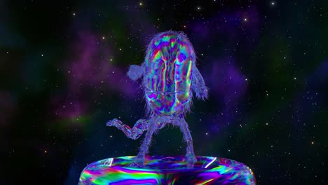 cosmic creature in a nebula