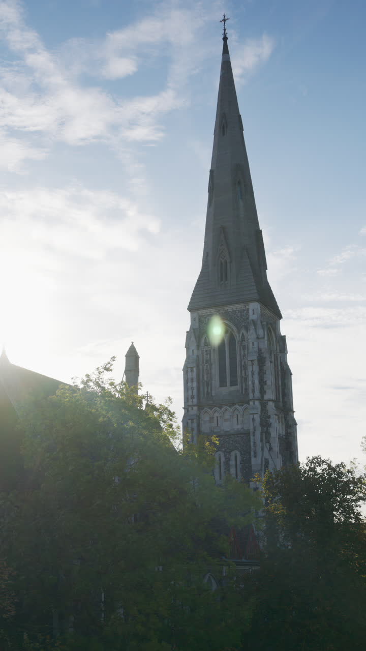 St Alban's Church Anglican church in Copenhagen, Denmark. Vertical