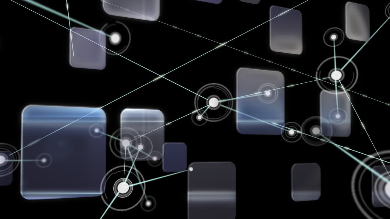 모양에 대한 연결 네트워크의 애니메이션