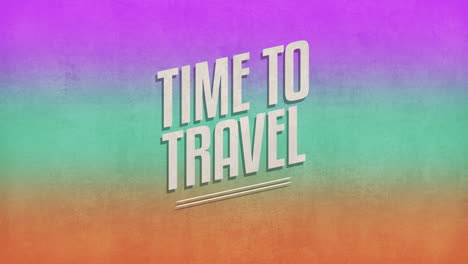 time to travel on rainbow grunge texture