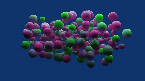 digitally generated video of bubbles