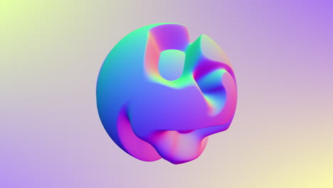 esfera giratoria colorida una representación 3d que muestra un vibrante efecto arco iris en una esfera giratoria