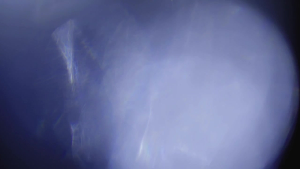 Moving Blue and Purple Light Leaks with Lens Flares