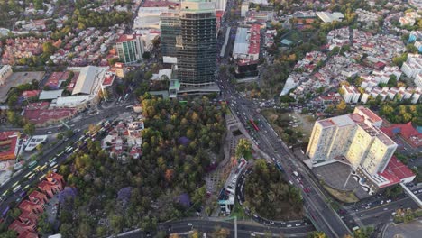 south mexico city, aerial view