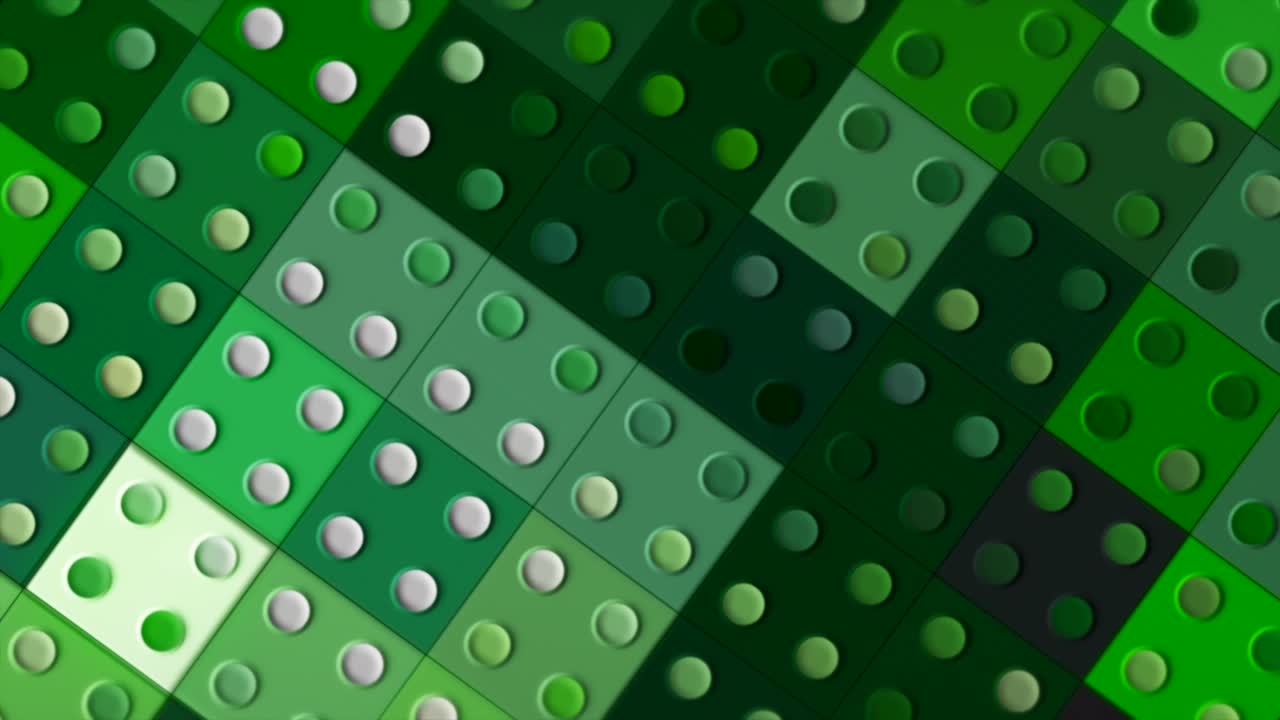 Abstract Green Geometric Pattern