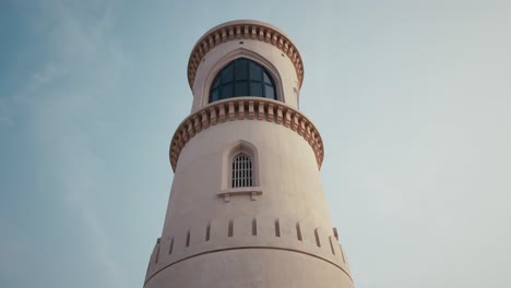 kultowa latarnia w omanie na tle wybrzeża