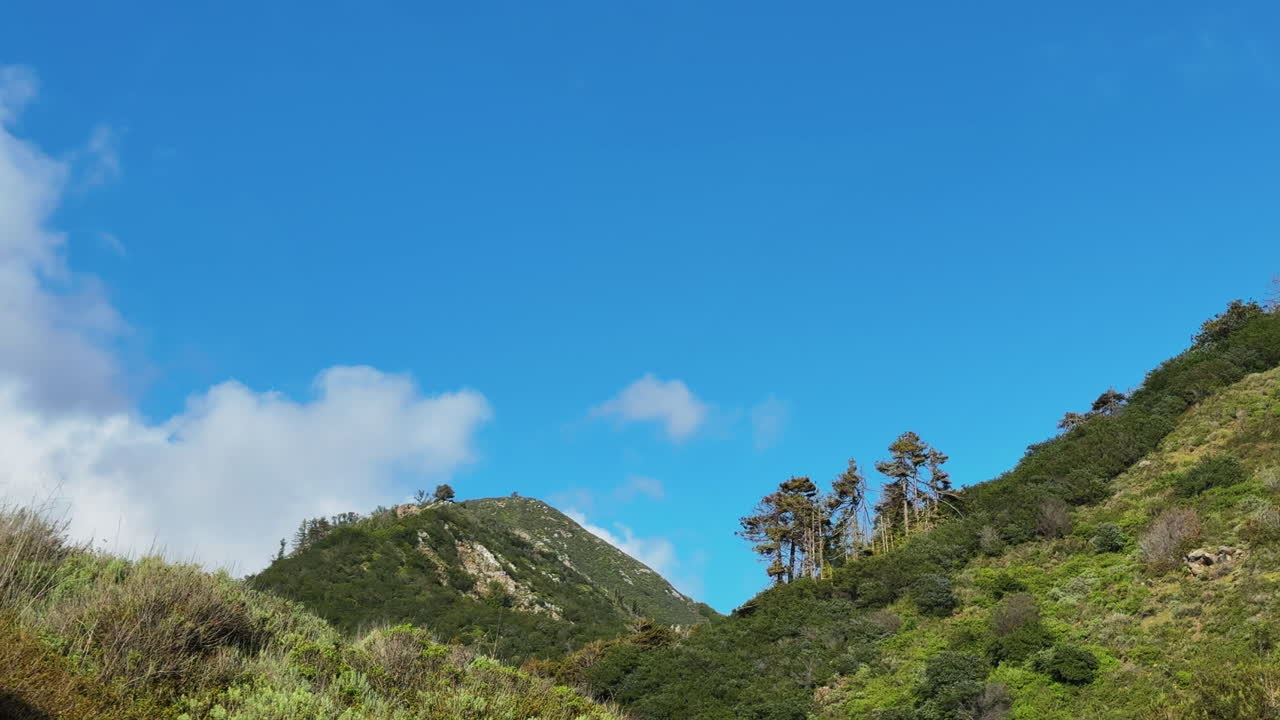 California Nature: Big Sur's Inland Hills and Blue Skies