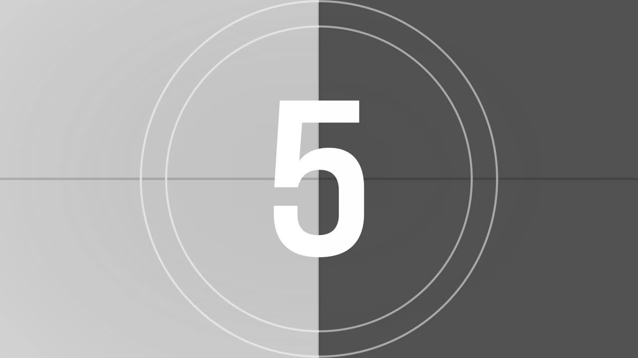 Classic Film Countdown from Ten to Zero