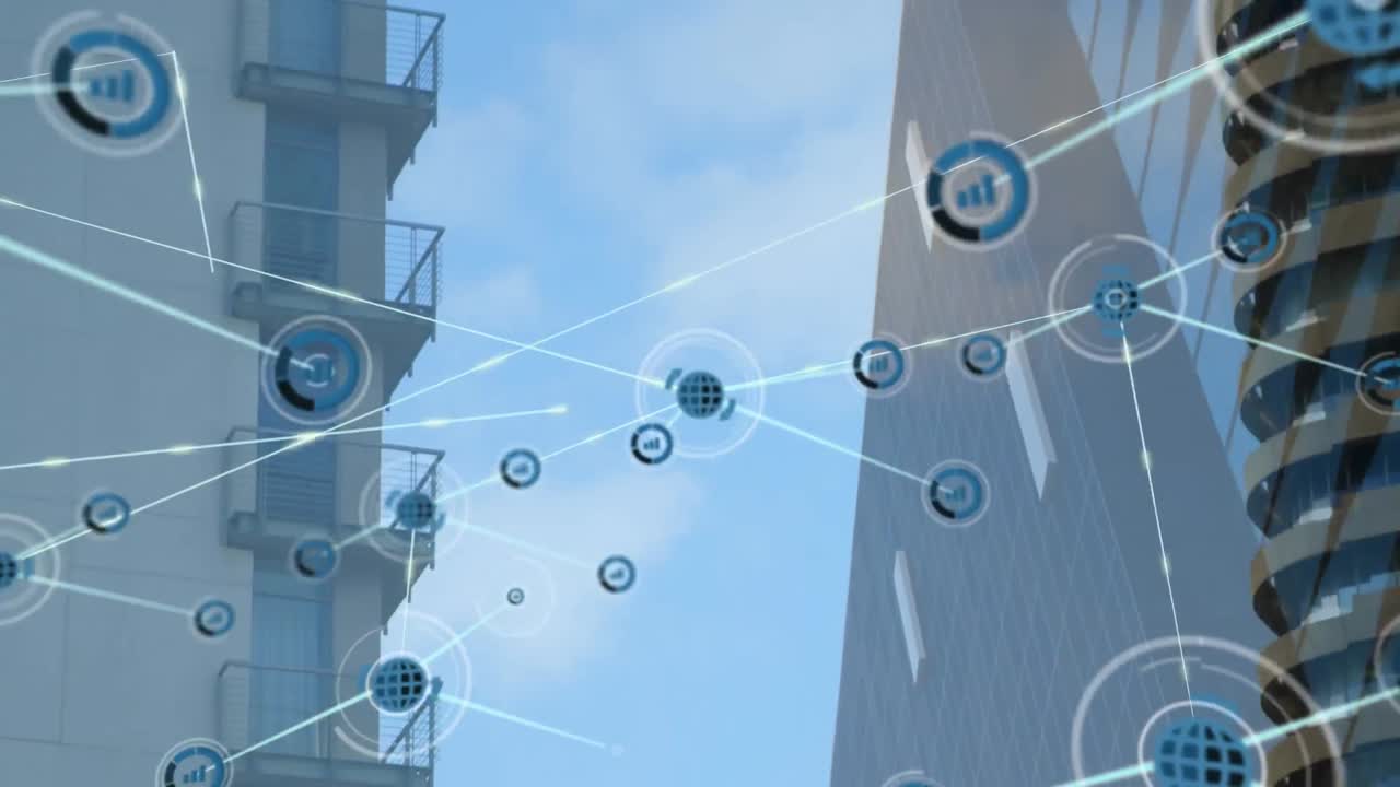 animación de la red de conexiones a través de la red de conexiones