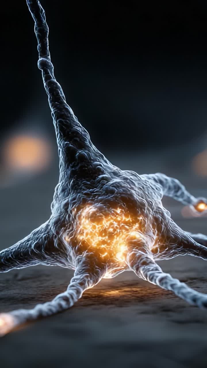 Dynamic Visual Representation of a Neuron Highlighting Electrophysiological Activity with Illuminated Synaptic Connections and Biological Structure